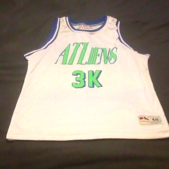 Brand new OTIS Gear White/Blue/Slime Green Andre 3000 Basketball Jersey - Picture 1 of 6